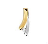 TFT Hanger Bicolor Goud Diamant 0.022 Ct.