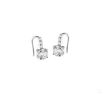 TFT Oorhangers Franse Haak Zirkonia Zilver Gerhodineerd Glanzend 12.5 mm x 6 mm