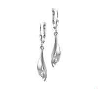 TFT Oorhangers Zirkonia Zilver Glanzend 34 mm x 6 mm