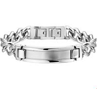 TFT Graveerarmband Staal Poli/mat 12 mm 21,5 + 1,5 cm