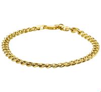 Armband Witgoud Geslepen Gourmet 19 cm