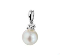 TFT Hanger Witgoud Parel En Diamant 0.05 Ct.