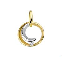 TFT Hanger Bicolor Goud Zirkonia