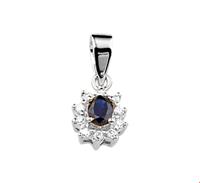 TFT Hanger Witgoud Saffier En Diamant 0.08 Ct.