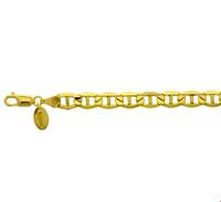 Zilgold Armband Witgoud Anker 6,5 mm 21 cm