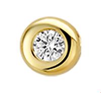 TFT Hanger Geelgoud Diamant 0.05 Ct.