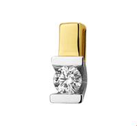 TFT Hanger Bicolor Goud Diamant 0.10ct H SI