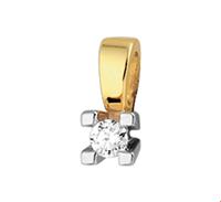 TFT Hanger Bicolor Goud Diamant 0.10ct H SI