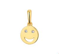 TFT Hanger Geelgoud Smiley Zirkonia