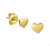 TFT Oorknoppen Hart Geelgoud Glanzend 4 mm x 4.5 mm