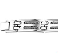 TFT Armband Staal Poli/mat 13 mm 21 cm
