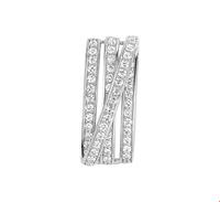 TFT Hanger zilver gerhodineerd Zirkonia 22 x 9,5 mm