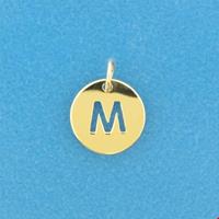 TFT Hanger Geelgoud Letter M