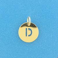 TFT Hanger Geelgoud Letter D