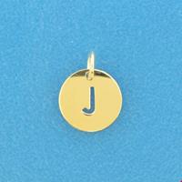 TFT Hanger Geelgoud Letter J