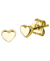 TFT Oorknoppen Hart Geelgoud Glanzend 3.5 mm x 4 mm