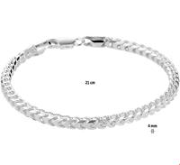 TFT Armband Zilver Gourmet 4,0 mm 21 cm