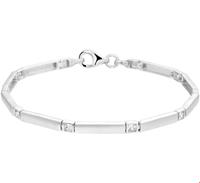 TFT Armband Zilver Poli/mat Zirkonia 3,3 mm 19 cm