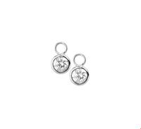 TFT Creoolhangers Zirkonia Zilver Gerhodineerd Glanzend