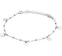 TFT Armband Zilver Rondjes 16 cm