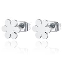 cillajewels Cilla Jewels oorknoppen Edelstaal Bloem Zilverkleurig