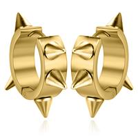 lgtjwls LGT Jewels Creolen Edelstaal Spike Gold