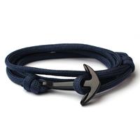 lgtjwls Anker armband Donkerblauw polyester koord