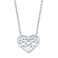 cillajewels dames ketting Heart Verzilverd