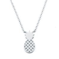 cillajewels dames ketting Pineapple Verzilverd