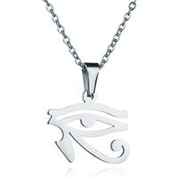 cillajewels Zilverkleurige dames ketting Edelstaal Oog van Horus