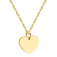 cillajewels dames ketting Edelstaal Verguld Goudkleurig Hartje