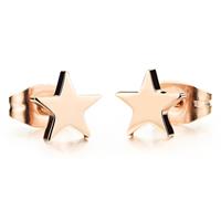 cillajewels Stud oorbel Edelstaal Rosegoud Star