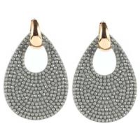 cillajewels Ovale oorbellen  Goud Grijs