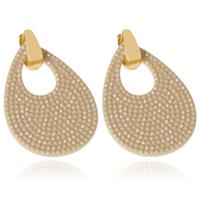 cillajewels Ovale oorbellen  Goud Taupe