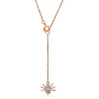 cillajewels ketting Spider rosegoud Verguld