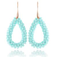 cillajewels Druppel oorbellen Stardust Turquoise Gold
