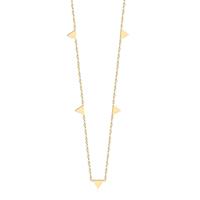 cillajewels Cilla Jewels dames ketting Edelstaal Verguld Goudkleurig Driehoek