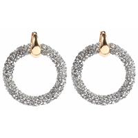 cillajewels Ronde oorbellen Crystal Gold Silver