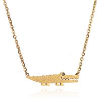 cillajewels dames ketting Edelstaal Alligator Goudkleurig