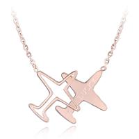 cillajewels ketting Plane rosegoud Verguld