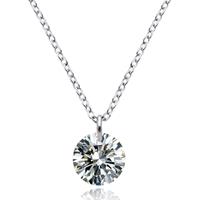 cillajewels Dames ketting  Edelstaal Zilverkleurig Zirkoon