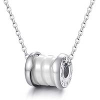 cillajewels ketting Zilver Wit Roman Pendant