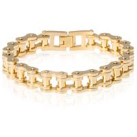 mendes Heren armband Edelstaal Biker Chain Gold