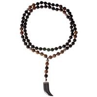 memphis heren kralen ketting Tigereye Hematiet Tooth