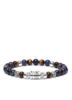 Buddha to Buddha Spirit Bead Mini Mix Sodalite Tigereye Armband 21 cm