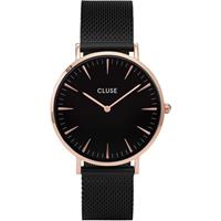 clusehorloges CLUSE CW0101201010 - La Bohème - Mesh Rose Black/Black - Horloge