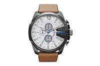 Diesel Mens Mega Chief Series Silver Watch