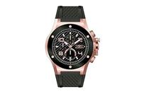 Bobroff Herenhorloge Kwarts Zwart & Roségoud