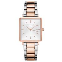 Rosefield The Boxy White Sunray Steel Rosegold Duo