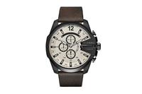 Diesel Mens Chronograph Quarts Brown Leather Watch